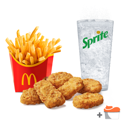 Meniu Garlic Pepper Chicken McNuggets® 6 buc. * slab picante